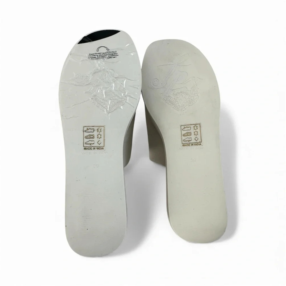 Free People Cream Platform Slides